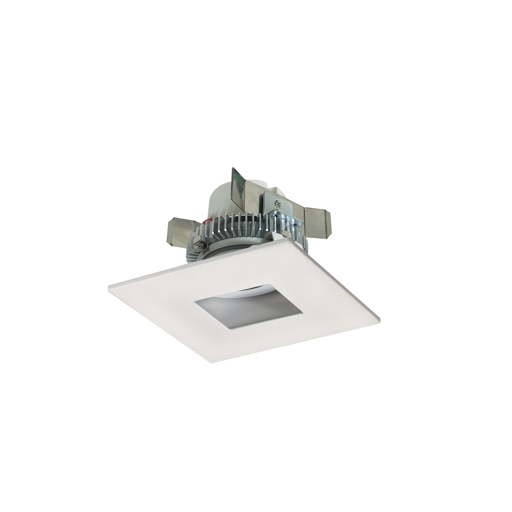 4" Cobalt Click LED Retrofit, Square Pinhole, 750lm / 10W, 3500K, White Flange