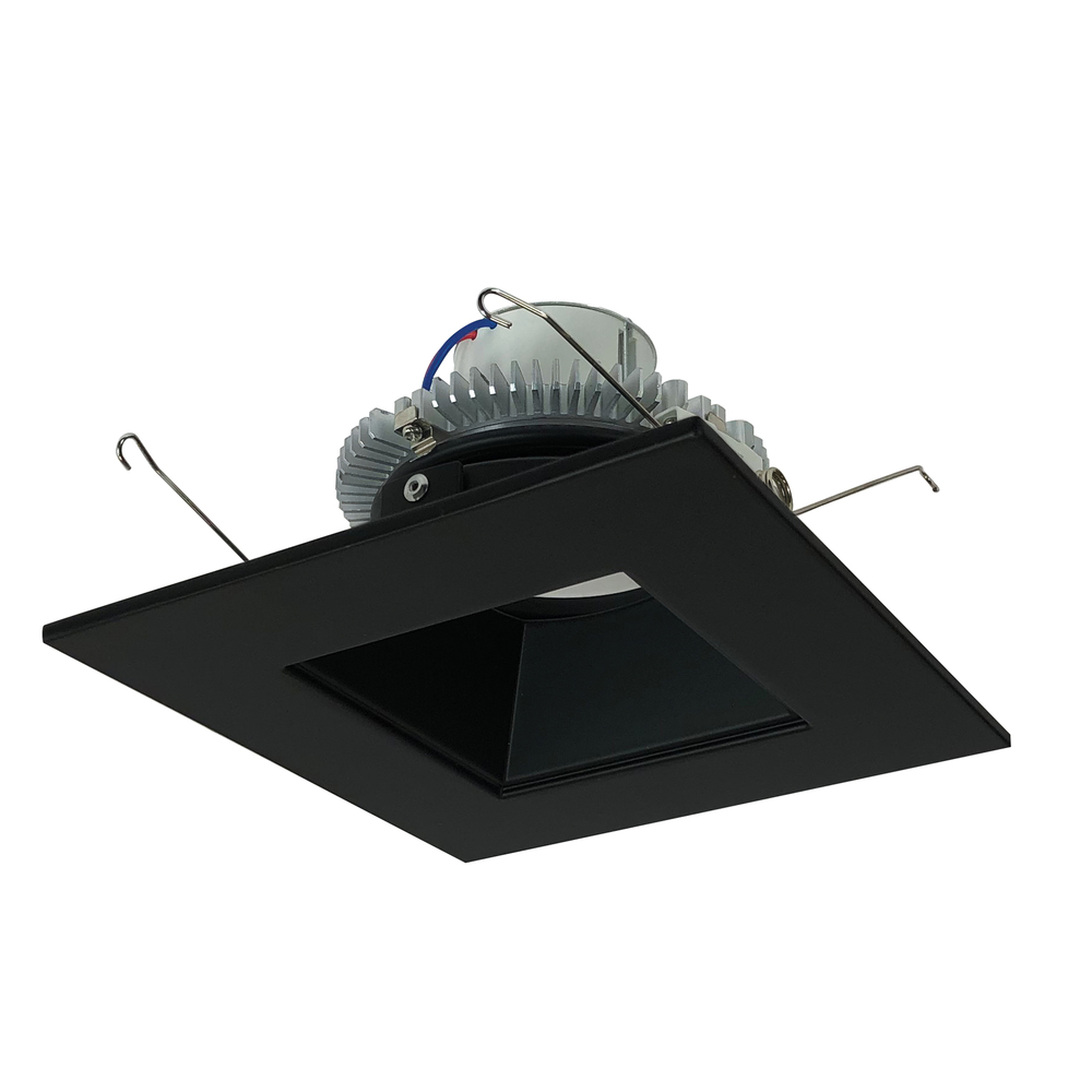 6" Cobalt Click LED Retrofit, Square Reflector, 750lm / 10W, 2700K, Black Reflector / Black