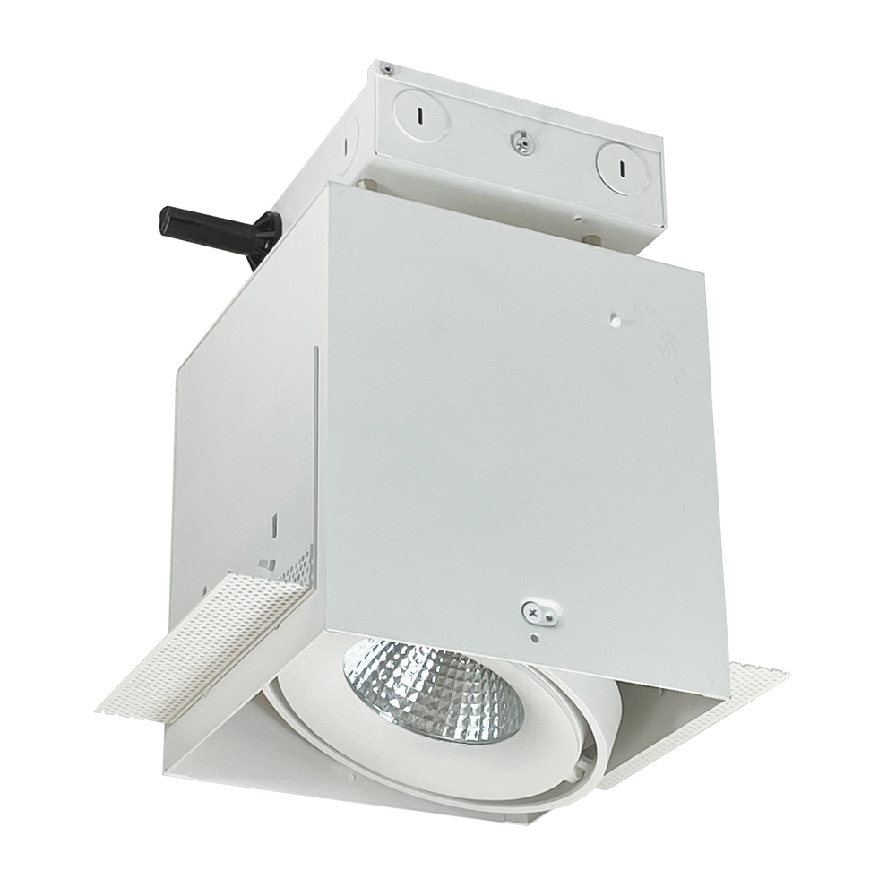 LED Trimless 1-Head MLS Housing, 30W / 2100lm per Head, 3000K, 32-Degrees Flood, White, 120-277V