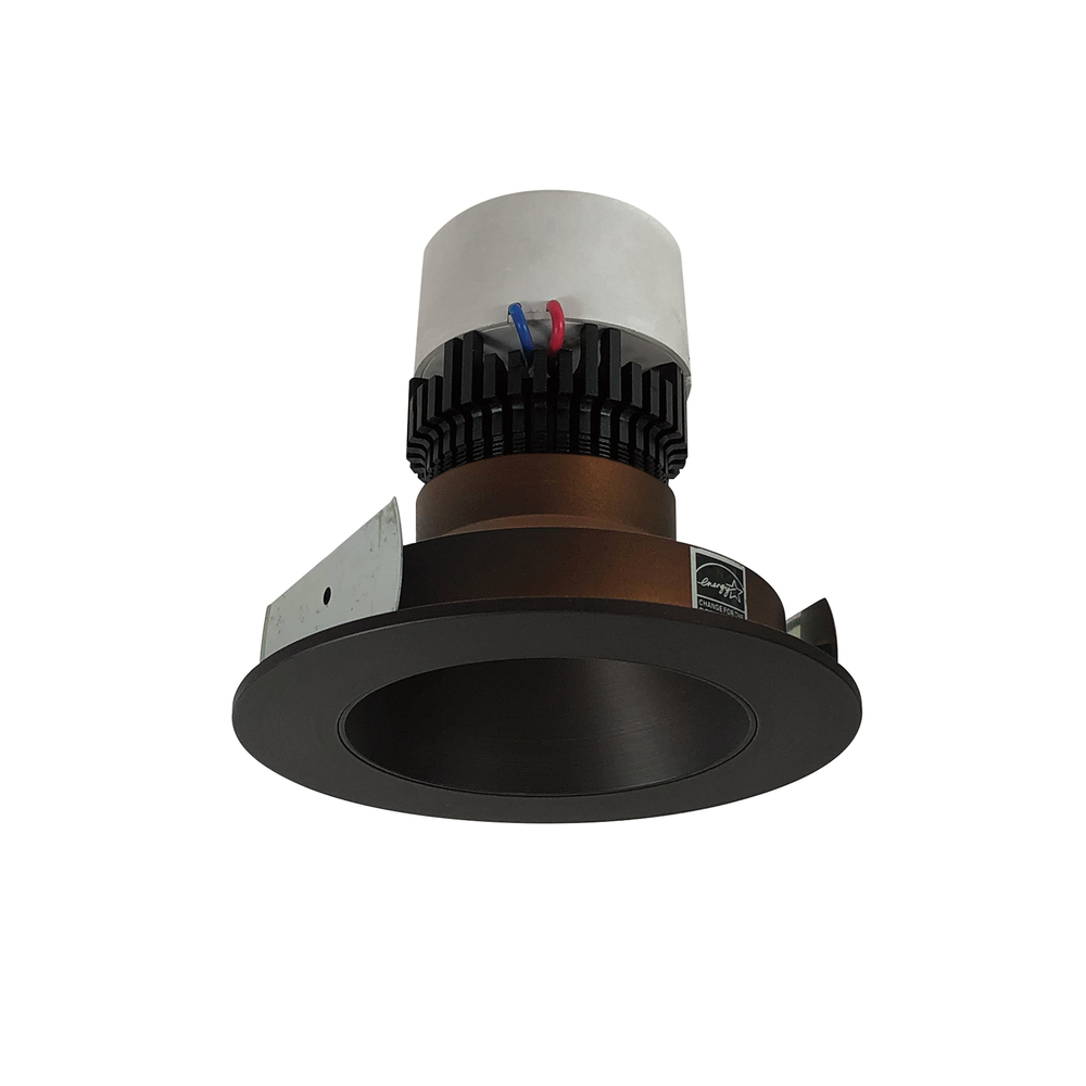 4" Pearl LED Round Retrofit Reflector, 800lm / 12W, Comfort Dim, Bronze Reflector / Bronze