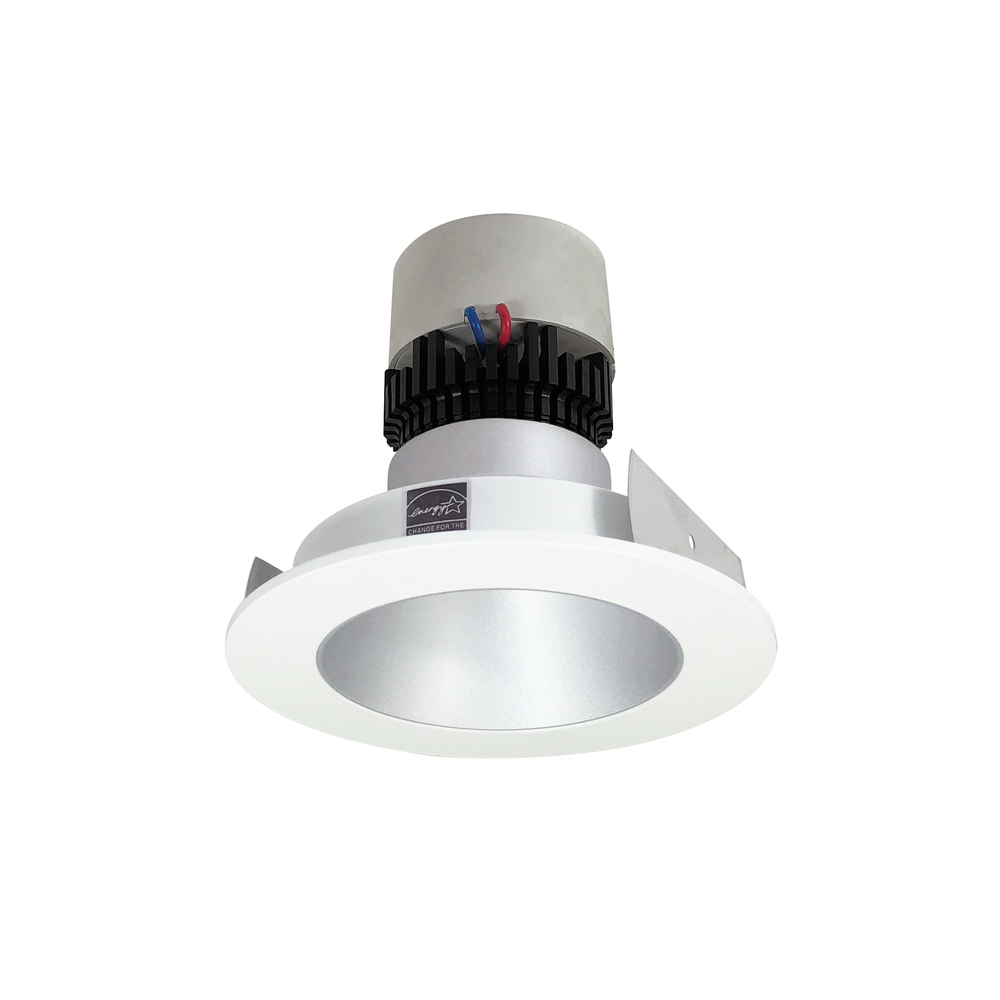 4" Pearl LED Round Retrofit Reflector, 1000lm / 12W, 3500K, Haze Reflector / Matte Powder White