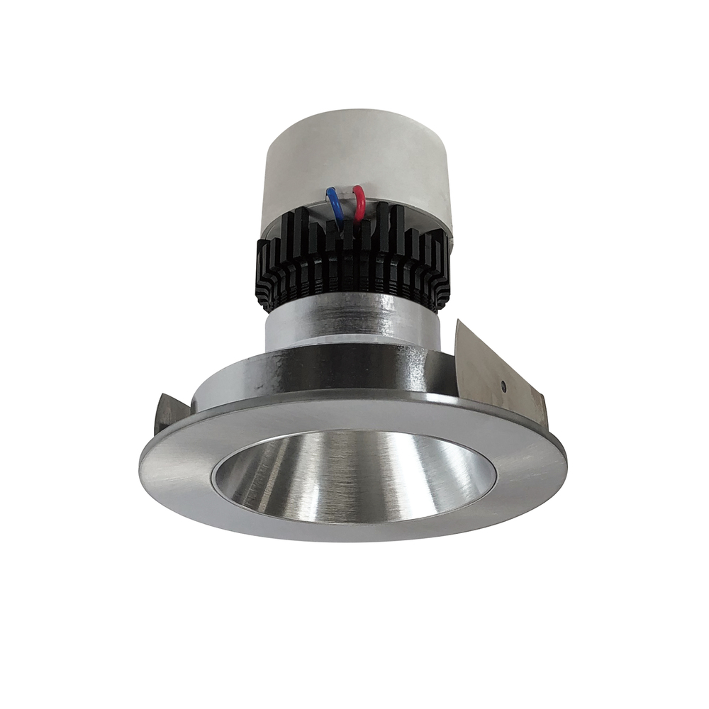 4" Pearl LED Round Retrofit Reflector, 800lm / 12W, Comfort Dim, Natural Metal Reflector /