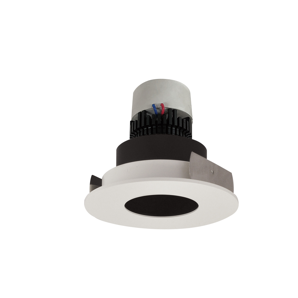 4" Pearl LED Round Pinhole Retrofit, 800lm / 12W, Comfort Dim, Black Pinhole / Matte Powder