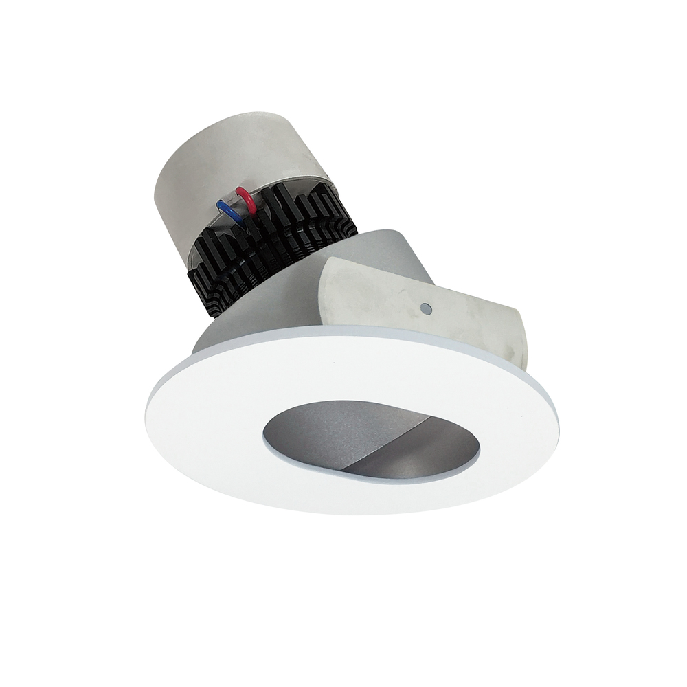 4" Pearl LED Round Adjustable Slot Aperture Retrofit, 800lm / 12W, Comfort Dim, Haze Slot