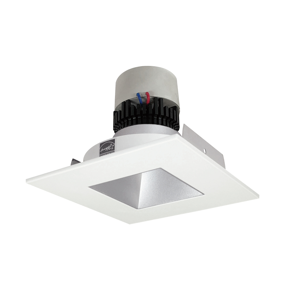 4" Pearl LED Square Retrofit Reflector with Square Aperture, 1000lm / 12W, 3000K, Haze Reflector