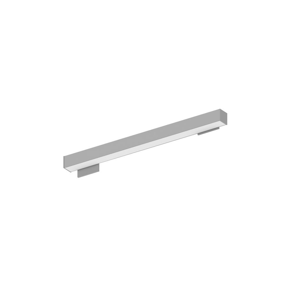 2' L-Line LED Wall Mount Linear, 2100lm / 3500K, 4"x4" Left Plate & 2"x4" Right