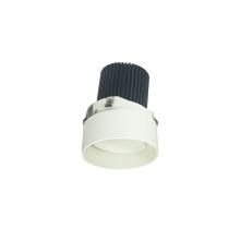 Nora NIO-2RTLA50XWW - 2" Iolite LED Round Trimless Adjustable, 800lm / 14W, 5000K, White Adjustable / White Reflector
