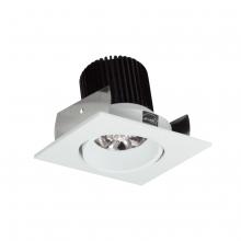 Nora NIOB-2SC30QWW - 2" Iolite LED Square Adjustable Cone Reflector, 10-Degree Optic, 800lm / 12W, 3000K, White