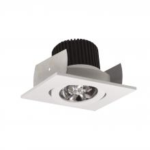 Nora NIOB-2SG40QWW - 2" Iolite LED Square Adjustable Gimbal, 10-Degree Optic, 800lm / 12W, 4000K, White Finish