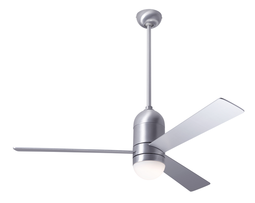 Cirrus DC Fan; Brushed Aluminum Finish; 50" Aluminum Blades; 17W LED; Wall Control