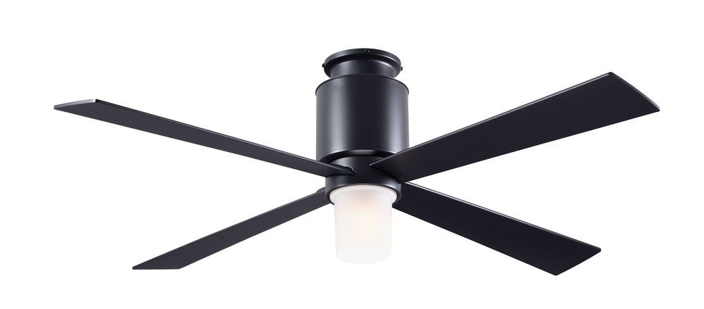 Lapa Flush Fan; Dark Bronze Finish; 50" White Blades; 17W LED; Fan Speed and Light Control (3-wi