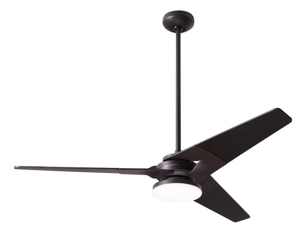 Torsion Fan; Dark Bronze Finish; 52" Nickel Blades; 20W LED; Fan Speed and Light Control (3-wire