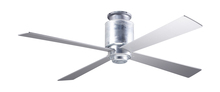 Modern Fan Co. LAP-FM-GV-50-BK-NL-001 - Lapa Flush Fan; Galvanized Finish; 50" Black Blades; No Light; Fan Speed Control