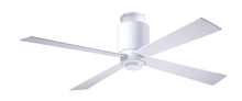 Modern Fan Co. LAP-FM-GW-50-SV-NL-002 - Lapa Flush Fan; Gloss White Finish; 50" Silver Blades; No Light; Fan Speed and Light Control (3-