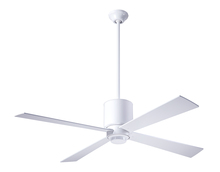 Modern Fan Co. LAP-GW-50-SV-NL-002 - Lapa Fan; Gloss White Finish; 50" Silver Blades; No Light; Fan Speed and Light Control (3-wire)