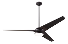 Modern Fan Co. TOR-DB-62-BK-272-002 - Torsion Fan; Dark Bronze Finish; 62" Black Blades; 20W LED; Fan Speed and Light Control (3-wire)