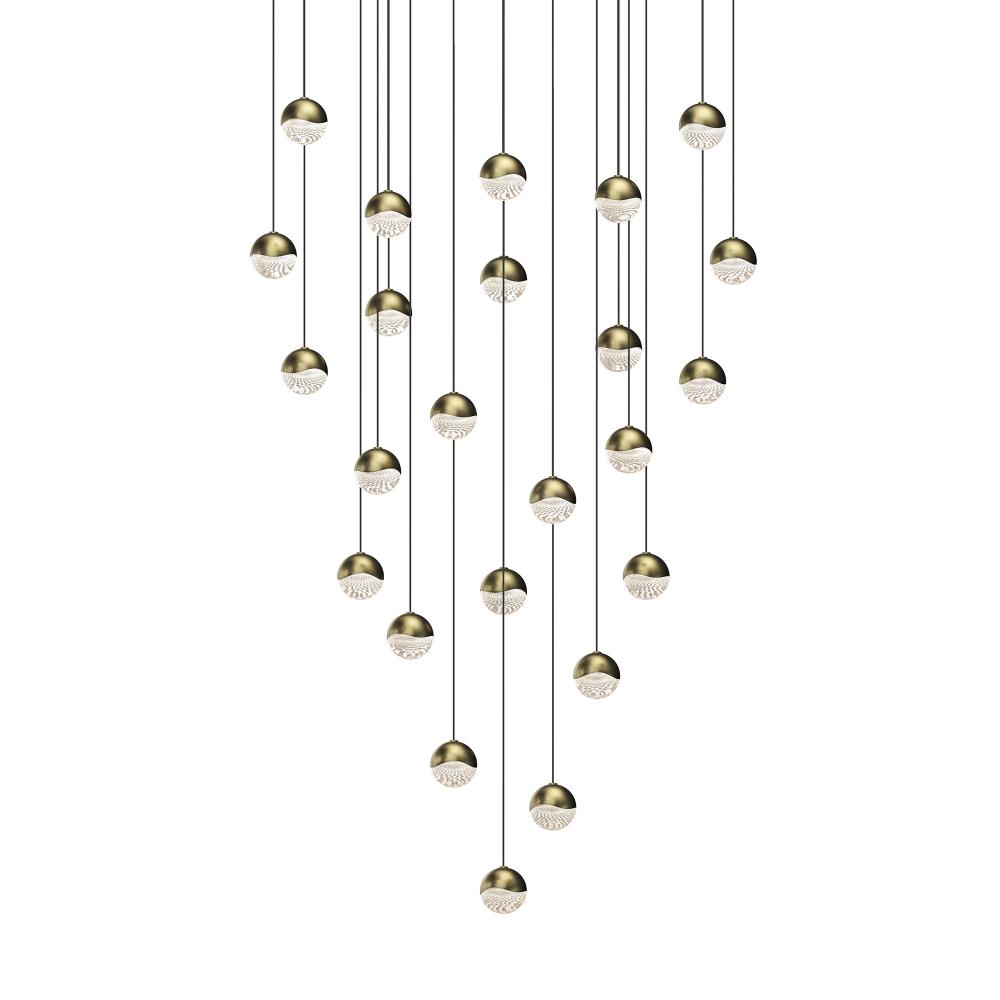 24-Light Round Small LED Pendant