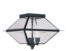 Livex Lighting 2185-04 - 3 Light Black Outdoor Ceiling Mount