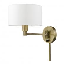 Livex Lighting 40080-01 - 1 Light Antique Brass Swing Arm Wall Lamp