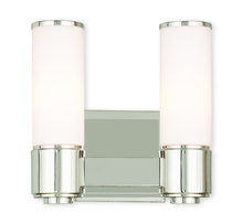 Livex Lighting 52102-35 - 2 Light PN Wall Sconce/ Bath Light