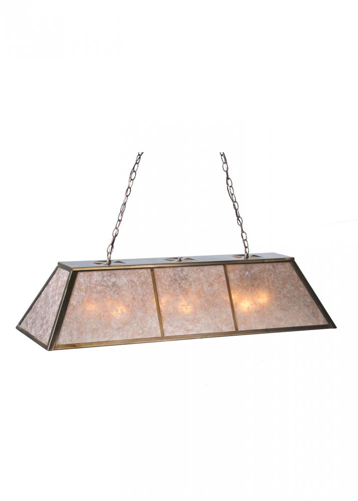 48" Long Tri-Panel Oblong Pendant