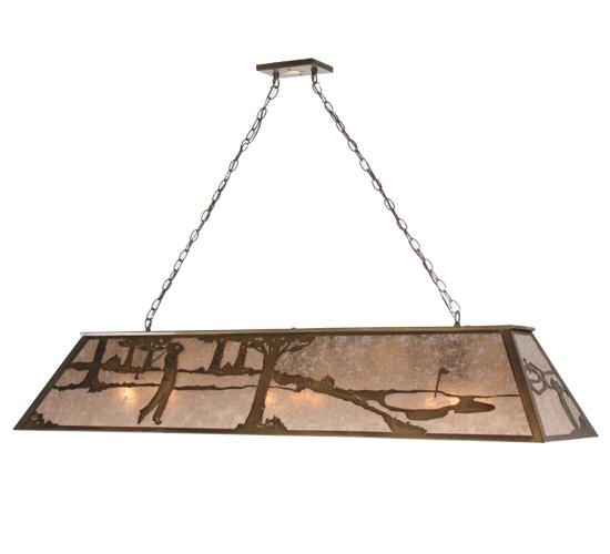 60" Long Golf Oblong Pendant