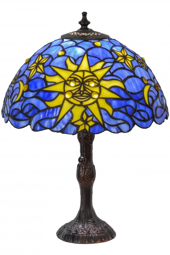 16.5" High Sun; Moon & Stars Table Lamp