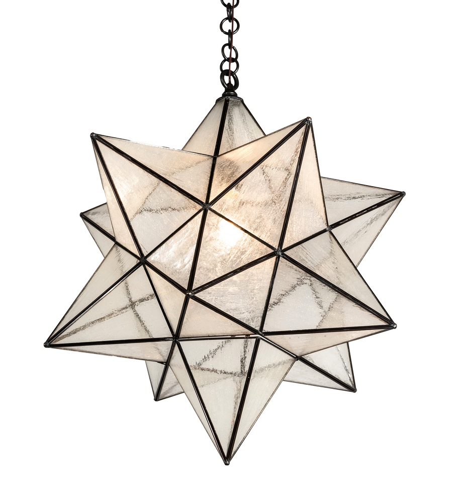 24" Wide Moravian Star Pendant