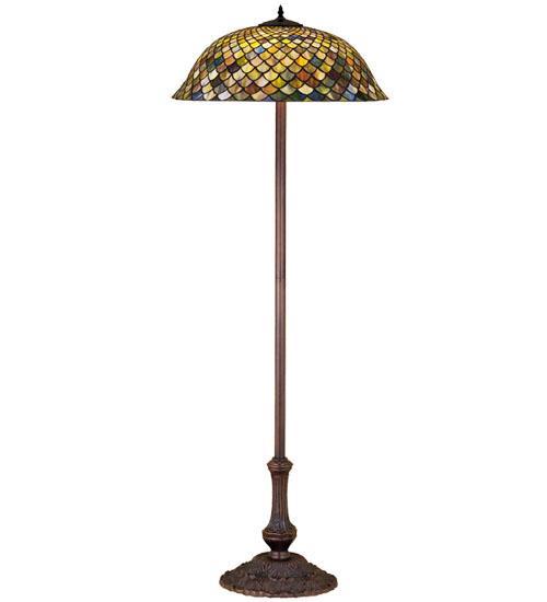 63"H Tiffany Fishscale Floor Lamp