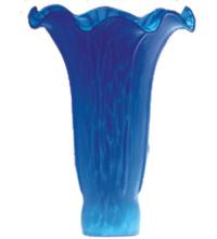 Meyda Blue 10165 - 4" Wide X 6" High Blue Pond Lily Shade