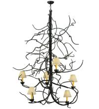 Meyda Blue 133185 - 50"W Winter Solstice Empire 6 LT Chandelier