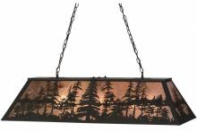 Meyda Blue 153038 - 48"L Tall Pines Oblong Pendant