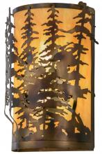 Meyda Blue 153841 - 14"W Tall Pines Wall Sconce