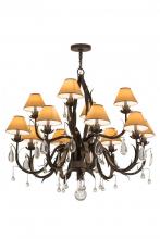 Meyda Blue 161602 - 42" Wide Slenderleaf 12 Light Chandelier