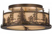 Meyda Blue 164390 - 16"W Tall Pines Flushmount