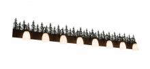 Meyda Blue 179338 - 82" Wide Tall Pines 8 Light Vanity Light