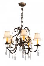 Meyda Blue 187283 - 25"W Chantilly 5 LT Chandelier