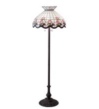 Meyda Blue 190368 - 62" High Roseborder Floor Lamp