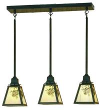 Meyda Blue 20681 - 24" Long Winter Pine 3 Light Pendant