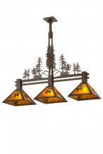 Meyda Blue 27073 - 45"L Tall Pines 3 LT Island Pendant