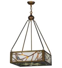 Meyda Blue 28707 - 21"Sq Backyard Friends Inverted Pendant