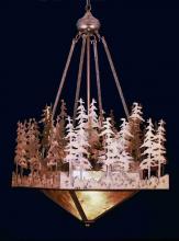 Meyda Blue 32614 - 20" Square Pine Lake Inverted Pendant