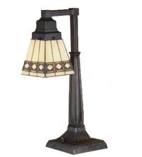 Meyda Blue 48213 - 20"H Diamond Band Mission Desk Lamp