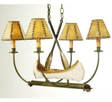 Meyda Blue 50944 - 30"L Canoe 4 LT Chandelier