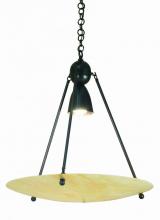 Meyda Blue 66749 - 25.5"W Revival Beige Iridescent Deco Ball Inverted Pendant