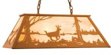 Meyda Blue 78016 - 72" Long Deer at Lake Oblong Pendant