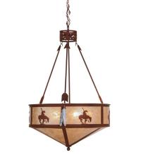 Meyda Blue 82337 - 24"W Trails End Inverted Pendant