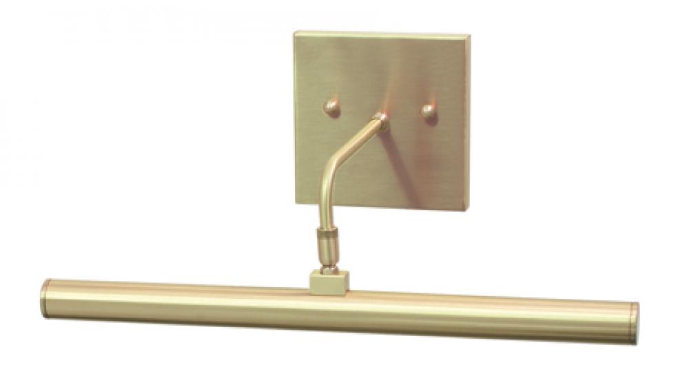 Direct Wire Slim-Line LED 14" Satin Brass Plug-In Picture Lights