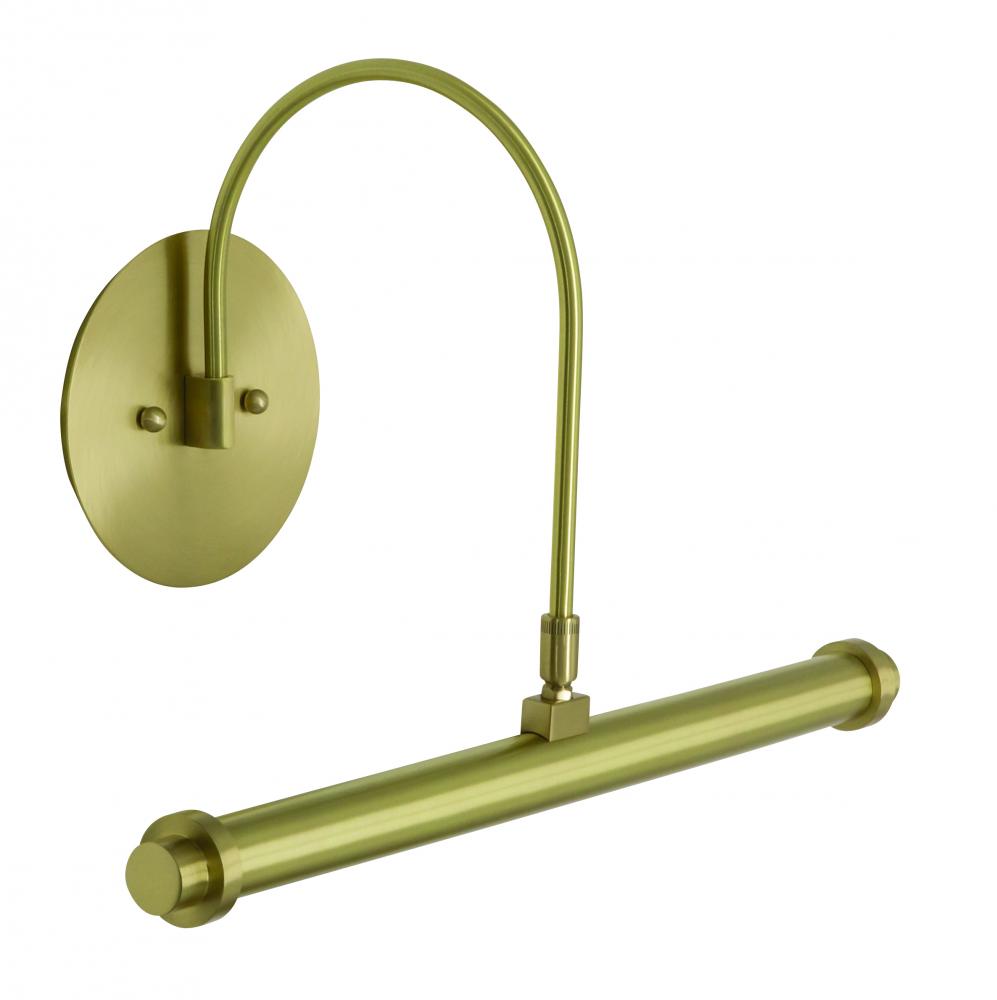 16" Direct Wire XL LED Plug-In Picture Lights in Satin Brass