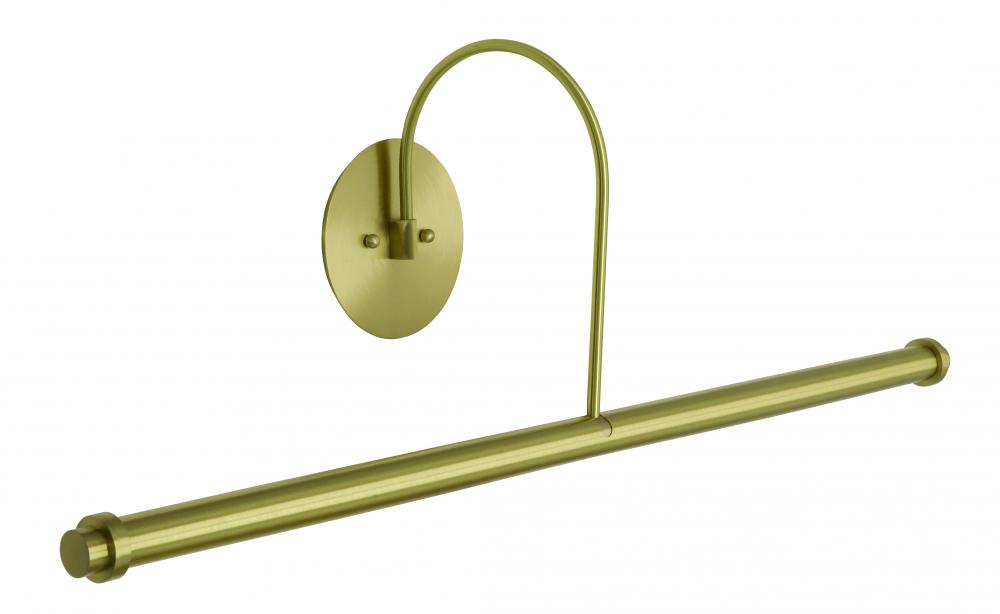 30" Direct Wire XL LED Plug-In Picture Lights in Satin Brass